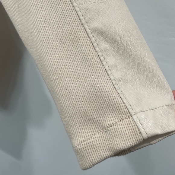 Blank NYC Draped Asymmetrical Zip Jacket in Vegan Leather - Picture 7 of 10